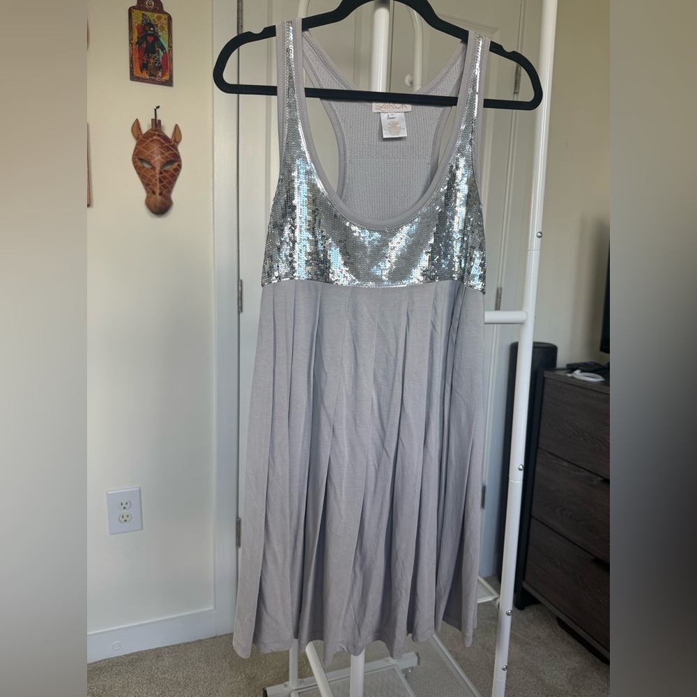 LaRok Silver Mini Dress - Picture 2 of 6